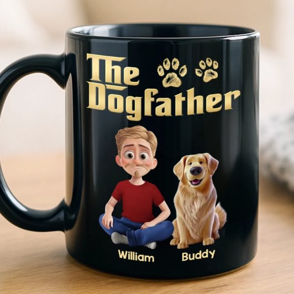 Custom Black Mug - Personalized Birthday Gifts For Dog Lovers, Dog Dad And Mom - The Boss Of Belly Rubs Custom Black Mug - Personalized Birthday Gifts For Dog Lovers, Dog Dad And Mom - The Boss Of Belly Rubs