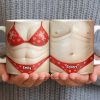 Custom Cupid-Themed Mug With Hearts And Angels - Personalized Custom Coffee Mug - CPL1158_MG
