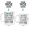 Custom Long Distance Mug - Personalized Best Friend Christmas Birthday Gifts For Women, Besties, Sisters, BFF - Cherishing Moments With Besties This Holiday