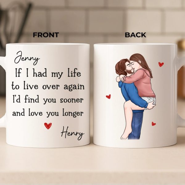 Custom Mug - Personalized Anniversary Wedding Gifts For Husband And Wife, Him And Her - Forever Starts With Us Custom Mug - Personalized Anniversary Wedding Gifts For Husband And Wife, Him And Her - Forever Starts With Us