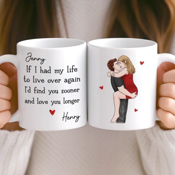 Custom Mug - Personalized Anniversary Wedding Gifts For Husband And Wife, Him And Her - Forever Starts With Us Custom Mug - Personalized Anniversary Wedding Gifts For Husband And Wife, Him And Her - Forever Starts With Us
