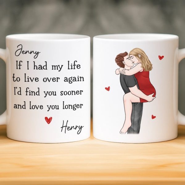 Custom Mug - Personalized Anniversary Wedding Gifts For Husband And Wife, Him And Her - Forever Starts With Us Custom Mug - Personalized Anniversary Wedding Gifts For Husband And Wife, Him And Her - Forever Starts With Us