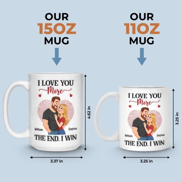 Custom Mug - Personalized Anniversary Wedding Gifts For Husband And Wife, Him And Her - I Won Your Heart Custom Mug - Personalized Anniversary Wedding Gifts For Husband And Wife, Him And Her - I Won Your Heart
