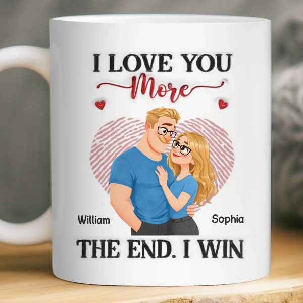 Custom Mug - Personalized Anniversary Wedding Gifts For Husband And Wife, Him And Her - I Won Your Heart Custom Mug - Personalized Anniversary Wedding Gifts For Husband And Wife, Him And Her - I Won Your Heart