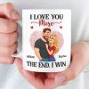 Custom Mug - Personalized Anniversary Wedding Gifts For Husband And Wife, Him And Her - I Won Your Heart Custom Mug - Personalized Anniversary Wedding Gifts For Husband And Wife, Him And Her - I Won Your Heart