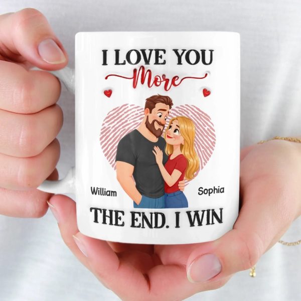Custom Mug - Personalized Anniversary Wedding Gifts For Husband And Wife, Him And Her - I Won Your Heart Custom Mug - Personalized Anniversary Wedding Gifts For Husband And Wife, Him And Her - I Won Your Heart