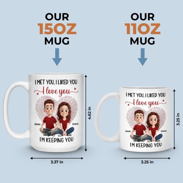 Custom Mug - Personalized Anniversary Wedding Gifts For Husband And Wife, Him And Her - Life Is Sweeter Together Custom Mug - Personalized Anniversary Wedding Gifts For Husband And Wife, Him And Her - Life Is Sweeter Together