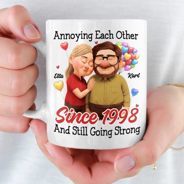 Custom Mug - Personalized Anniversary Wedding Gifts For Husband And Wife, Him And Her - Love Feels Gentle With You Custom Mug - Personalized Anniversary Wedding Gifts For Husband And Wife, Him And Her - Love Feels Gentle With You