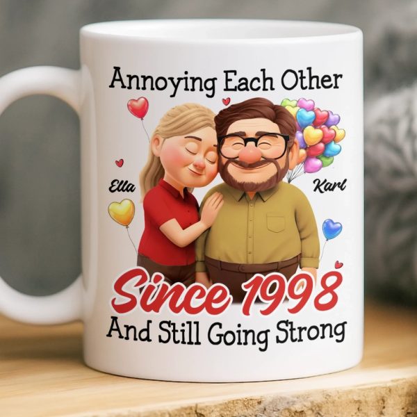 Custom Mug - Personalized Anniversary Wedding Gifts For Husband And Wife, Him And Her - Love Feels Gentle With You Custom Mug - Personalized Anniversary Wedding Gifts For Husband And Wife, Him And Her - Love Feels Gentle With You