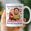 Custom Mug - Personalized Anniversary Wedding Gifts For Husband And Wife, Him And Her - Love Feels Gentle With You Custom Mug - Personalized Anniversary Wedding Gifts For Husband And Wife, Him And Her - Love Feels Gentle With You
