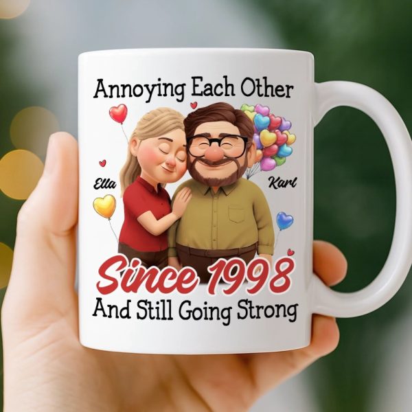 Custom Mug - Personalized Anniversary Wedding Gifts For Husband And Wife, Him And Her - Love Feels Gentle With You Custom Mug - Personalized Anniversary Wedding Gifts For Husband And Wife, Him And Her - Love Feels Gentle With You