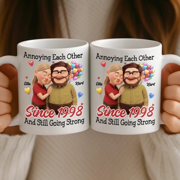 Custom Mug - Personalized Anniversary Wedding Gifts For Husband And Wife, Him And Her - Love Feels Gentle With You Custom Mug - Personalized Anniversary Wedding Gifts For Husband And Wife, Him And Her - Love Feels Gentle With You