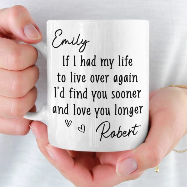 Custom Mug - Personalized Anniversary Wedding Gifts For Husband And Wife, Him And Her - Love You More Every Day Custom Mug - Personalized Anniversary Wedding Gifts For Husband And Wife, Him And Her - Love You More Every Day