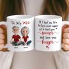 Custom Mug - Personalized Anniversary Wedding Gifts For Husband And Wife, Him And Her - Love You More Than Yesterday Custom Mug - Personalized Anniversary Wedding Gifts For Husband And Wife, Him And Her - Love You More Than Yesterday