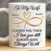 Custom Mug - Personalized Anniversary Wedding Gifts For Husband And Wife, Him And Her - Love You Then, Love You Now Custom Mug - Personalized Anniversary Wedding Gifts For Husband And Wife, Him And Her - Love You Then, Love You Now