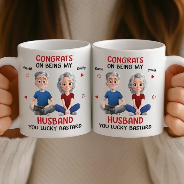 Custom Mug - Personalized Anniversary Wedding Gifts For Husband And Wife, Him And Her - Lucky To Have Me Custom Mug - Personalized Anniversary Wedding Gifts For Husband And Wife, Him And Her - Lucky To Have Me