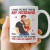 Custom Mug - Personalized Anniversary Wedding Gifts For Husband And Wife, Him And Her - Married You, Smiling Daily Custom Mug - Personalized Anniversary Wedding Gifts For Husband And Wife, Him And Her - Married You, Smiling Daily