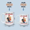 Custom Mug - Personalized Anniversary Wedding Gifts For Husband And Wife, Him And Her - Married You, Smiling Daily Custom Mug - Personalized Anniversary Wedding Gifts For Husband And Wife, Him And Her - Married You, Smiling Daily