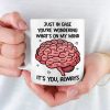 Custom Mug - Personalized Anniversary Wedding Gifts For Husband And Wife, Him And Her - My Mind Is Basically Your Fan Club Custom Mug - Personalized Anniversary Wedding Gifts For Husband And Wife, Him And Her - My Mind Is Basically Your Fan Club