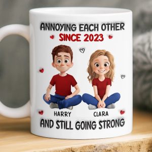 Custom Mug - Personalized Anniversary Wedding Gifts For Husband And Wife, Him And Her - My Safe Place Is You