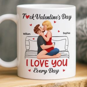 Custom Mug - Personalized Anniversary Wedding Gifts For Husband And Wife, Him And Her - One Life One Love