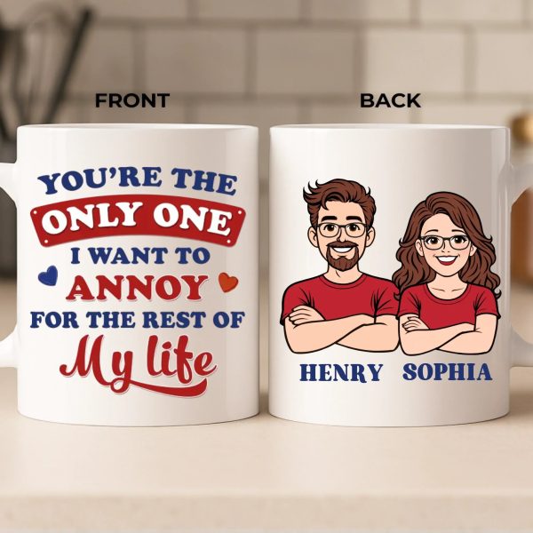 Custom Mug - Personalized Anniversary Wedding Gifts For Husband And Wife, Him And Her - One Love One Life Custom Mug - Personalized Anniversary Wedding Gifts For Husband And Wife, Him And Her - One Love One Life