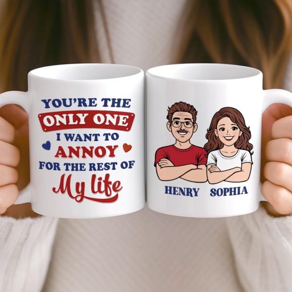 Custom Mug - Personalized Anniversary Wedding Gifts For Husband And Wife, Him And Her - One Love One Life Custom Mug - Personalized Anniversary Wedding Gifts For Husband And Wife, Him And Her - One Love One Life