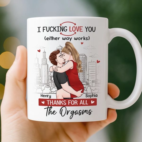 Custom Mug - Personalized Anniversary Wedding Gifts For Husband And Wife, Him And Her - Our Love Feels Steady Custom Mug - Personalized Anniversary Wedding Gifts For Husband And Wife, Him And Her - Our Love Feels Steady