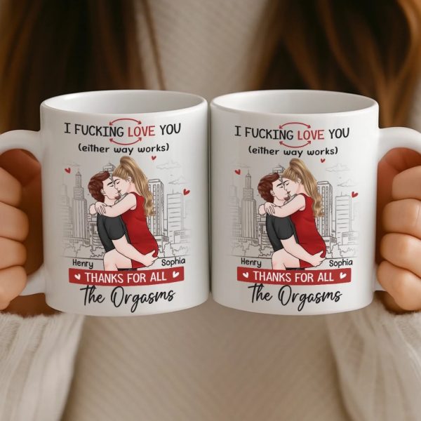 Custom Mug - Personalized Anniversary Wedding Gifts For Husband And Wife, Him And Her - Our Love Feels Steady Custom Mug - Personalized Anniversary Wedding Gifts For Husband And Wife, Him And Her - Our Love Feels Steady