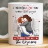 Custom Mug - Personalized Anniversary Wedding Gifts For Husband And Wife, Him And Her - Our Love Feels Steady Custom Mug - Personalized Anniversary Wedding Gifts For Husband And Wife, Him And Her - Our Love Feels Steady
