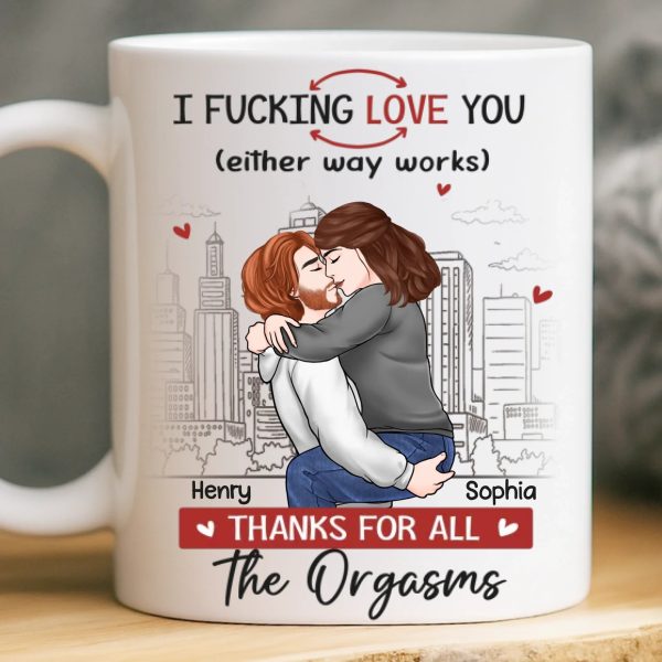 Custom Mug - Personalized Anniversary Wedding Gifts For Husband And Wife, Him And Her - Our Love Feels Steady Custom Mug - Personalized Anniversary Wedding Gifts For Husband And Wife, Him And Her - Our Love Feels Steady