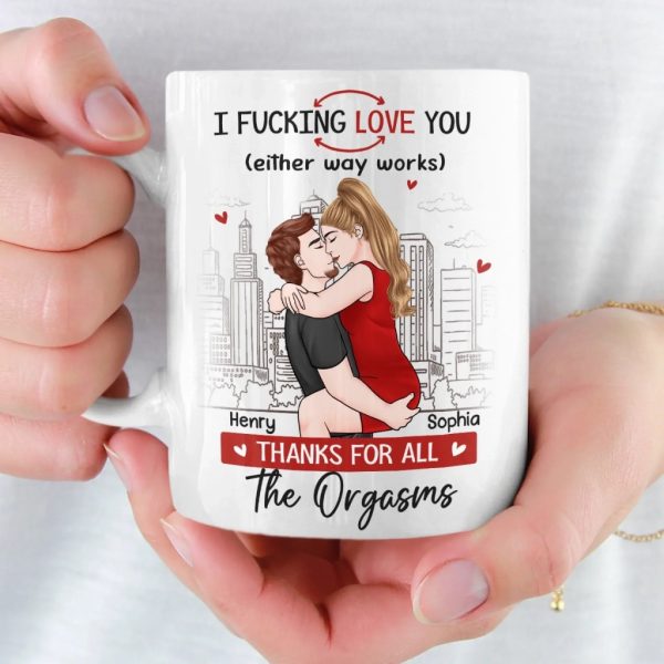 Custom Mug - Personalized Anniversary Wedding Gifts For Husband And Wife, Him And Her - Our Love Feels Steady Custom Mug - Personalized Anniversary Wedding Gifts For Husband And Wife, Him And Her - Our Love Feels Steady