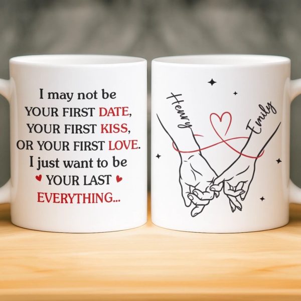 Custom Mug - Personalized Anniversary Wedding Gifts For Husband And Wife, Him And Her - Sip Love Repeat Custom Mug - Personalized Anniversary Wedding Gifts For Husband And Wife, Him And Her - Sip Love Repeat