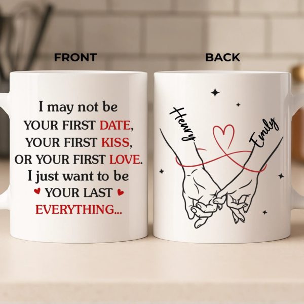 Custom Mug - Personalized Anniversary Wedding Gifts For Husband And Wife, Him And Her - Sip Love Repeat Custom Mug - Personalized Anniversary Wedding Gifts For Husband And Wife, Him And Her - Sip Love Repeat