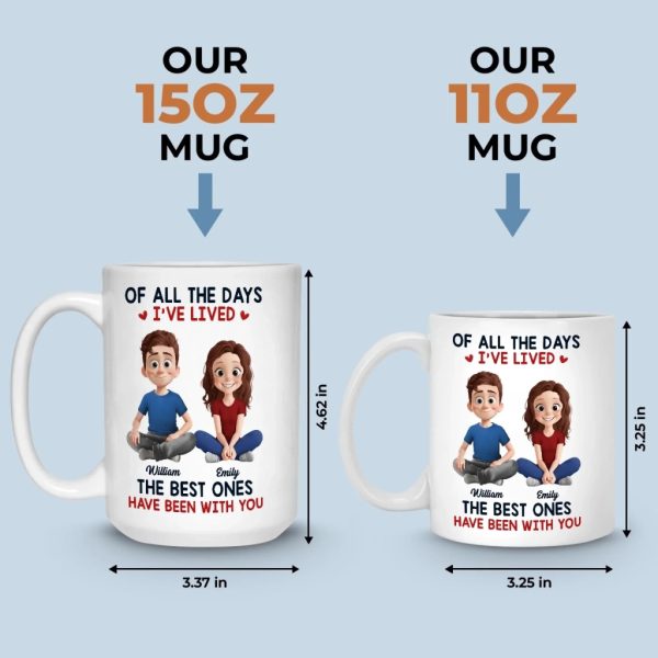 Custom Mug - Personalized Anniversary Wedding Gifts For Husband And Wife, Him And Her - Together Is My Favorite Place Custom Mug - Personalized Anniversary Wedding Gifts For Husband And Wife, Him And Her - Together Is My Favorite Place