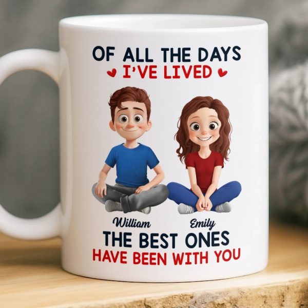 Custom Mug - Personalized Anniversary Wedding Gifts For Husband And Wife, Him And Her - Together Is My Favorite Place Custom Mug - Personalized Anniversary Wedding Gifts For Husband And Wife, Him And Her - Together Is My Favorite Place