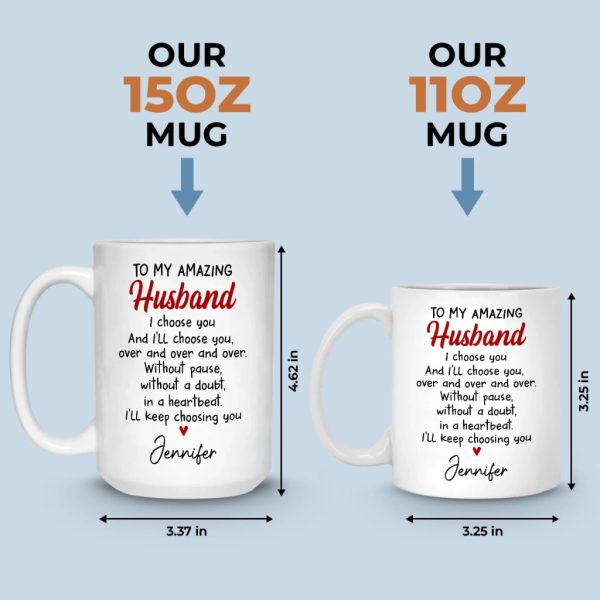 Custom Mug - Personalized Anniversary Wedding Gifts For Husband And Wife, Him And Her - Two Lives One Rhythm Custom Mug - Personalized Anniversary Wedding Gifts For Husband And Wife, Him And Her - Two Lives One Rhythm