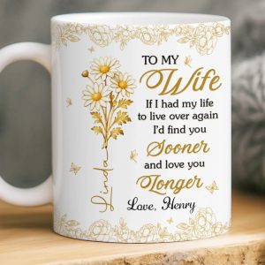 Custom Mug - Personalized Anniversary Wedding Gifts For Husband And Wife, Him And Her - You Make Life Softer
