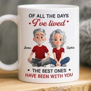 Custom Mug - Personalized Anniversary Wedding Gifts For Husband And Wife, Him And Her - You Me Always Better Together