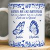Custom Mug - Personalized Best Friend Birthday Gifts For Women - Sisters Bloom On Colorful Wings Custom Mug - Personalized Best Friend Birthday Gifts For Women - Sisters Bloom On Colorful Wings