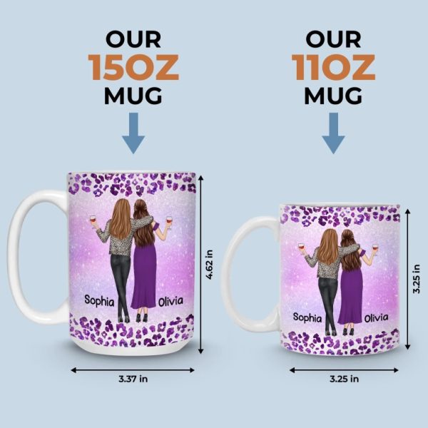 Custom Mug - Personalized Best Friend Birthday Gifts For Women, Besties, Sisters, BFF - Always Got Your Back Custom Mug - Personalized Best Friend Birthday Gifts For Women, Besties, Sisters, BFF - Always Got Your Back