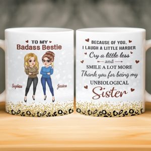Custom Mug - Personalized Best Friend Birthday Gifts For Women, Besties, Sisters, BFF - Best Friends Best Memories