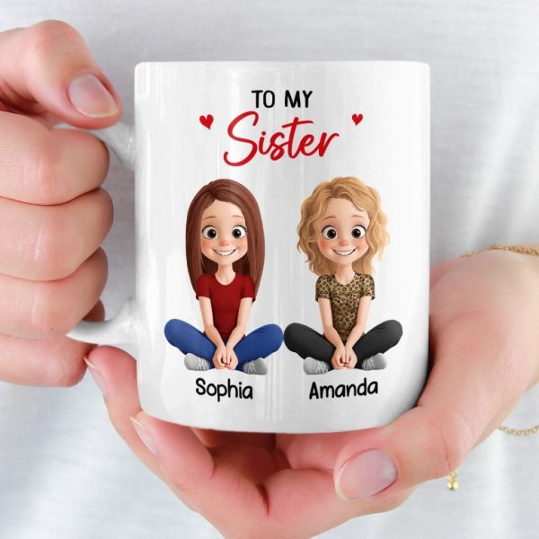 Custom Mug - Personalized Best Friend Birthday Gifts For Women, Besties, Sisters, BFF - Bestie Smiles Brighten Every Day Custom Mug - Personalized Best Friend Birthday Gifts For Women, Besties, Sisters, BFF - Bestie Smiles Brighten Every Day