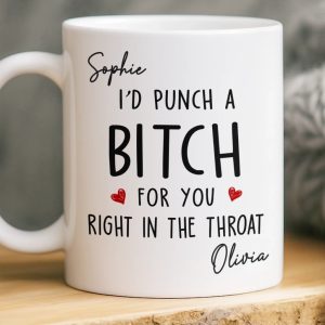 Custom Mug - Personalized Best Friend Birthday Gifts For Women, Besties, Sisters, BFF - Doing Life With You