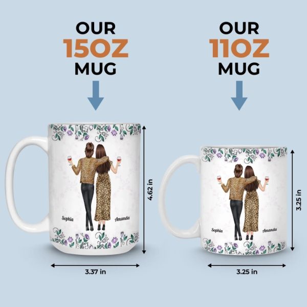 Custom Mug - Personalized Best Friend Birthday Gifts For Women, Besties, Sisters, BFF - Forever My Favorite Chaos Crew Custom Mug - Personalized Best Friend Birthday Gifts For Women, Besties, Sisters, BFF - Forever My Favorite Chaos Crew