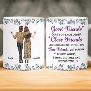 Custom Mug - Personalized Best Friend Birthday Gifts For Women, Besties, Sisters, BFF - Forever My Favorite Chaos Crew