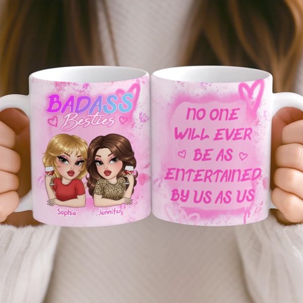 Custom Mug - Personalized Best Friend Birthday Gifts For Women, Besties, Sisters, BFF - Heart Talks Only Custom Mug - Personalized Best Friend Birthday Gifts For Women, Besties, Sisters, BFF - Heart Talks Only