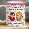 Custom Mug - Personalized Best Friend Birthday Gifts For Women, Besties, Sisters, BFF - Laugh More With You Custom Mug - Personalized Best Friend Birthday Gifts For Women, Besties, Sisters, BFF - Laugh More With You