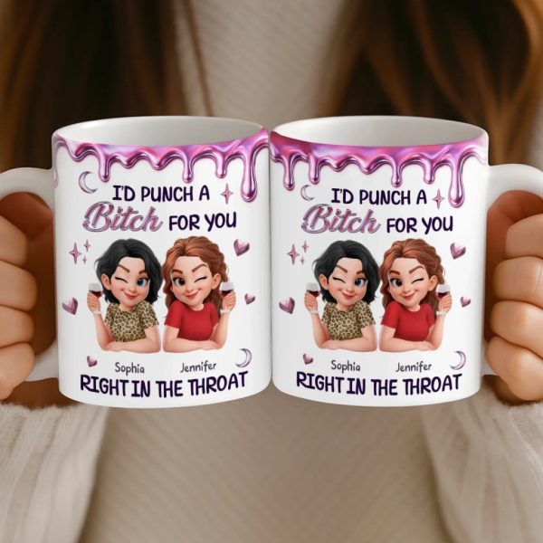 Custom Mug - Personalized Best Friend Birthday Gifts For Women, Besties, Sisters, BFF - Made For Each Laugh Custom Mug - Personalized Best Friend Birthday Gifts For Women, Besties, Sisters, BFF - Made For Each Laugh