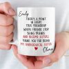 Custom Mug - Personalized Best Friend Birthday Gifts For Women, Besties, Sisters, BFF - My Favorite Human Chaos Custom Mug - Personalized Best Friend Birthday Gifts For Women, Besties, Sisters, BFF - My Favorite Human Chaos